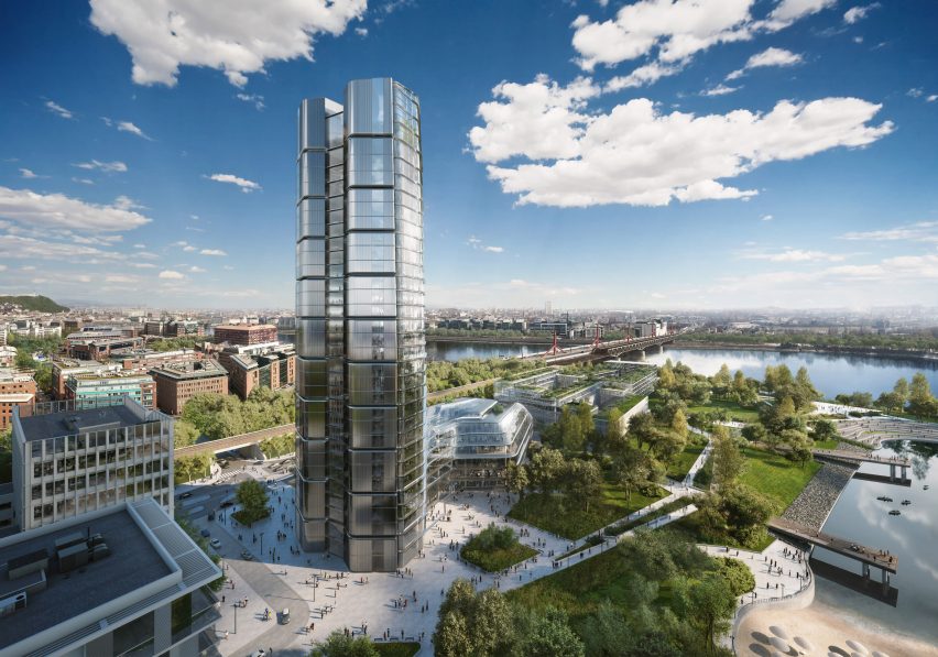 Будапешт   заключается в том, чтобы ввести запрет на все здания выше 90 метров, но это не повлияет   Foster + Partners планирует построить башню высотой 120 метров   , который уже получил разрешение на проектирование